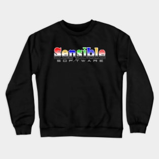 Retro Computer Games Sensible Software Pixellated Crewneck Sweatshirt